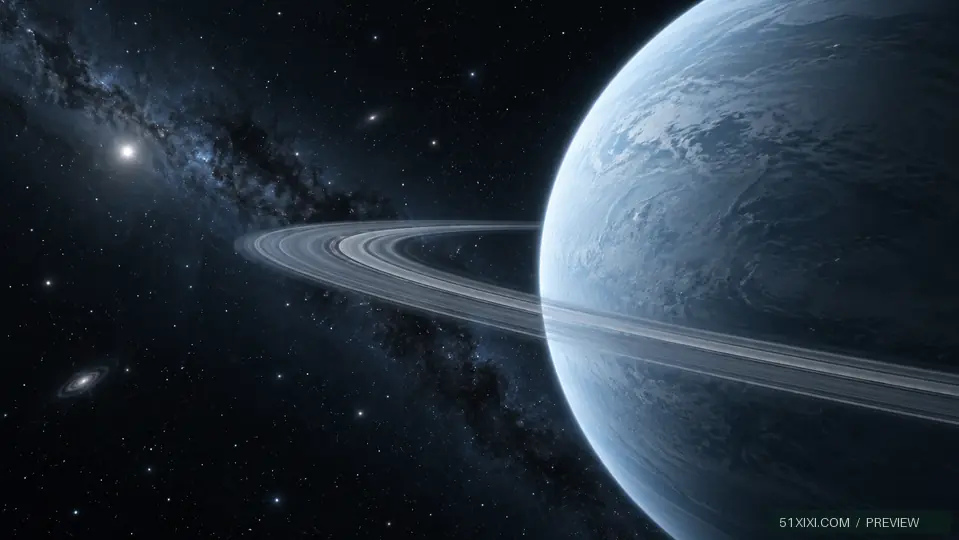 环星静域 — AI 原创壁纸水印预览